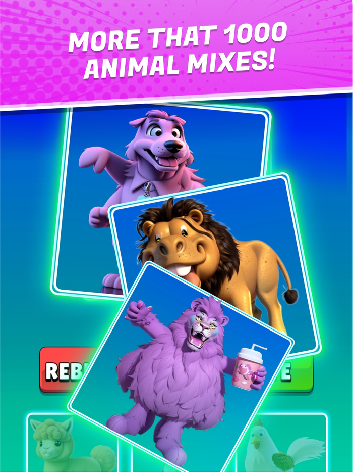 AI Mix Animals Battle Fusion