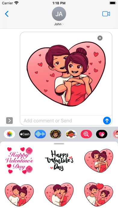 Screenshot #2 pour Together Couple Stickers