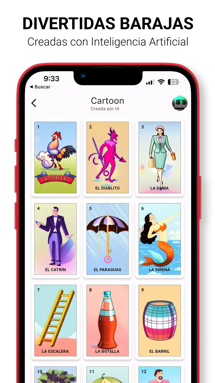 Baraja lotería mexicana