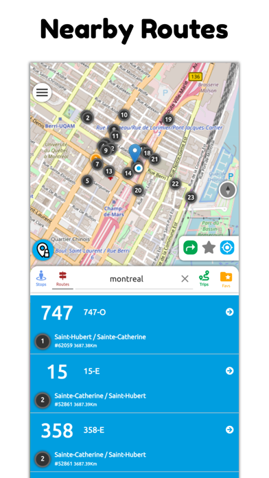 Montreal STM Transit Screenshot