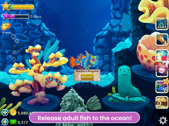 Splash: Fish Sanctuary iPad app afbeelding 4