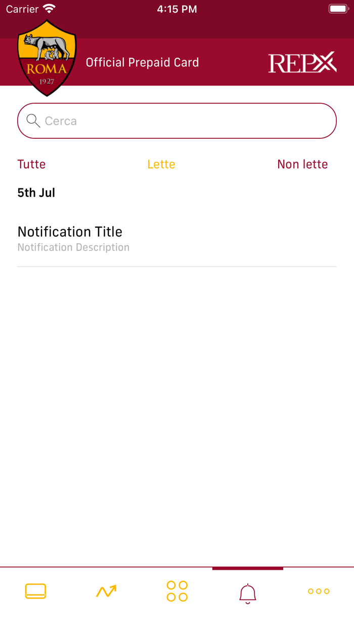 AS ROMA Prepaid Card