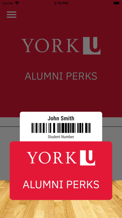 York U Alumni Perks Screenshot