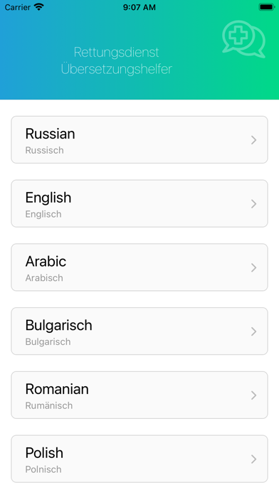 Übersetzer für Erste Hilfe Screenshot