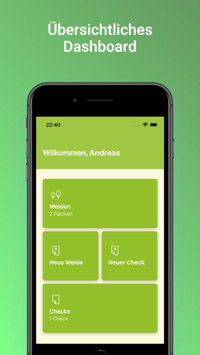 Weidetagebuch Screenshot