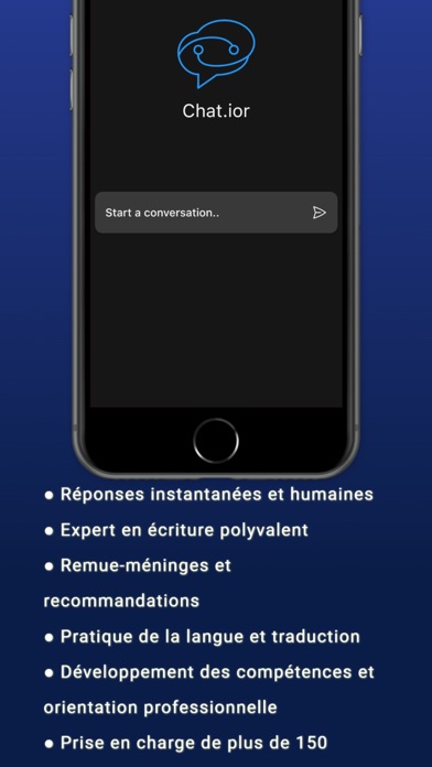 Screenshot #3 pour Chat.ior - Chatbot IA avancé