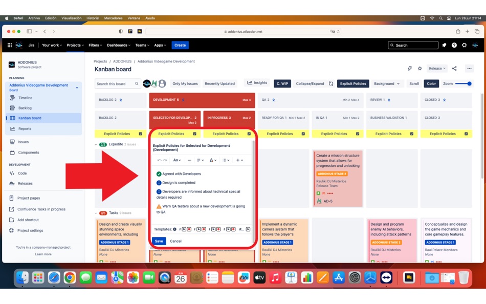 #3. Description Templates for Jira (macOS) 来自: Tecnofor Solutions