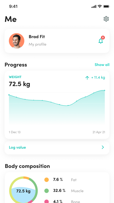 AR Fitness App Screenshot