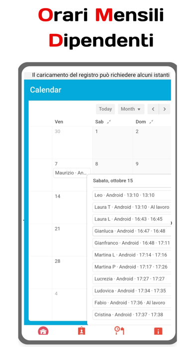TeamTime - Registro Presenze Screenshot