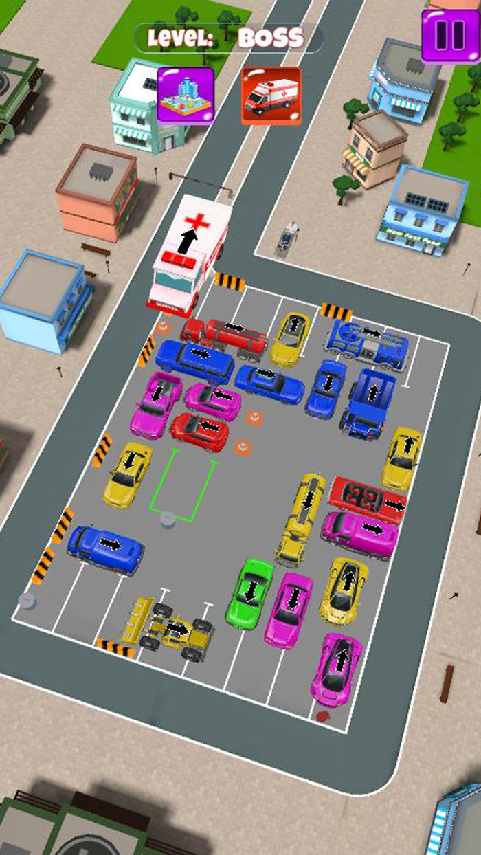Ambulance Parking Jam Car Game