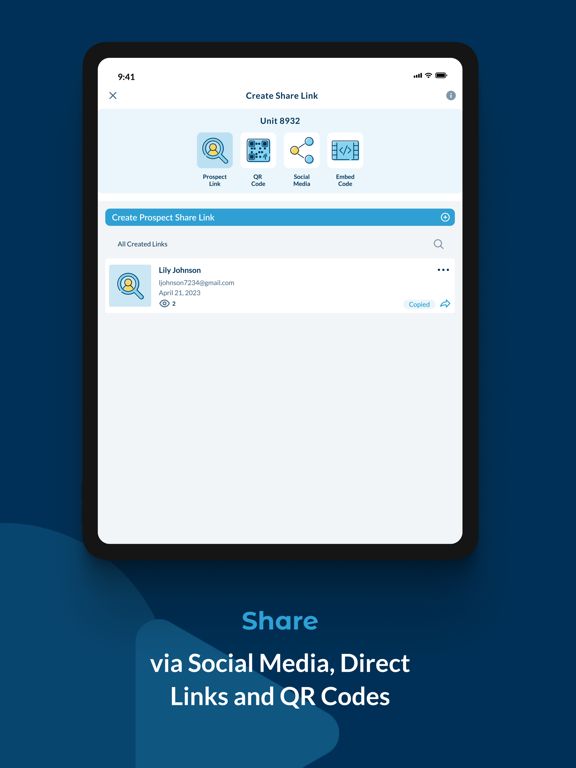 Realync Video Leasing iPad screenshot 6 - Business app