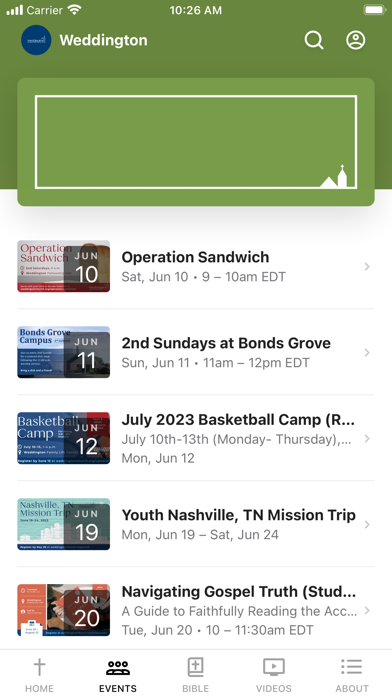 Weddington United Methodist Screenshot