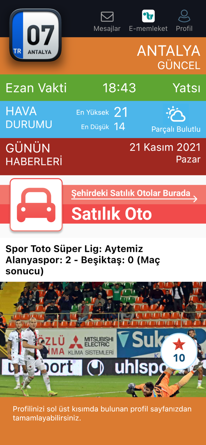 Antalya Şehir App