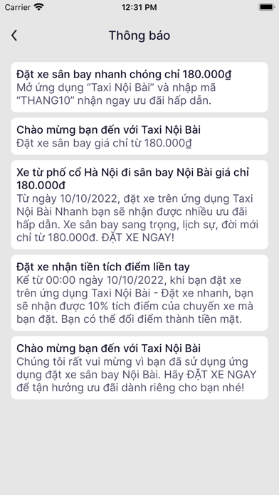 Taxi Nội Bài - Đặt xe nhanh Screenshot