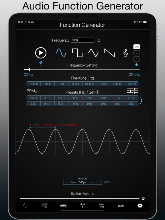 Screenshot #4 pour Audio Function Generator