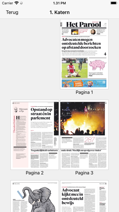 Het Parool digitale krant Screenshot
