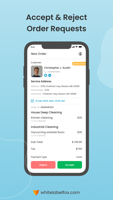 Fox-Home Cleaning Provider Screenshot