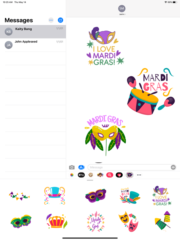 Screenshot #5 pour Mardi Gras Carnival Stickers