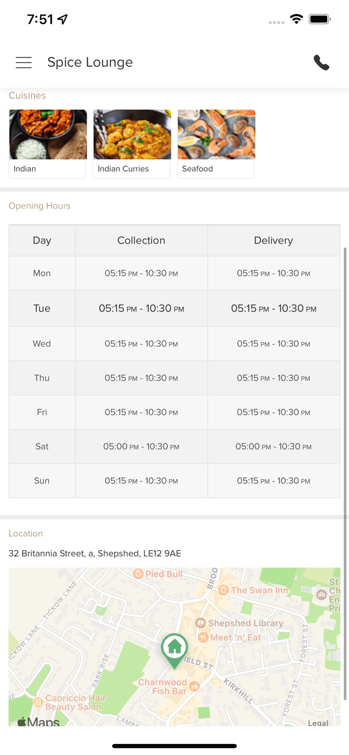 Spice Lounge Shepshed.