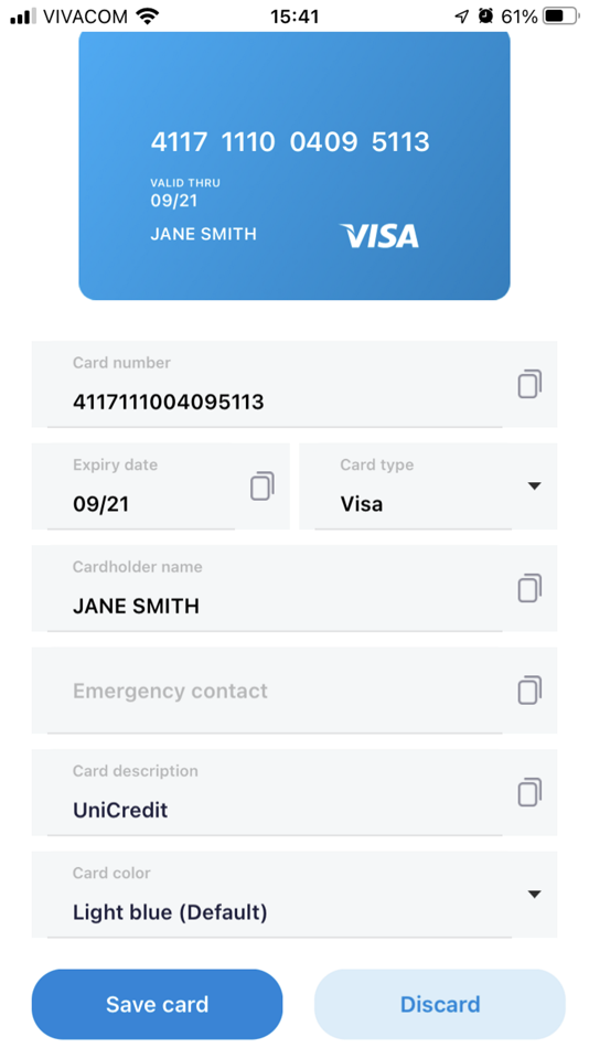 #3. Credit Card Reader and Wallet (iOS) Podle: MaxSoft