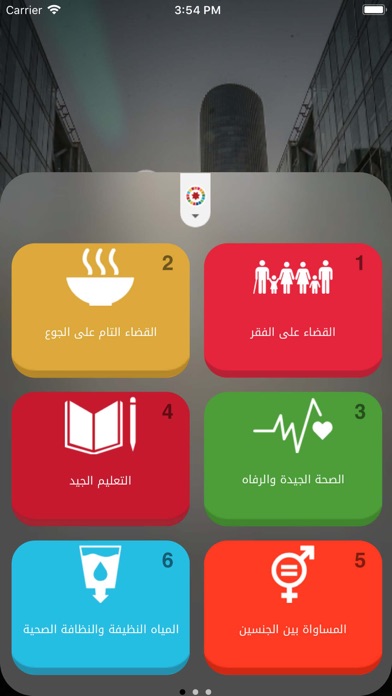 اهداف التنميه Screenshot