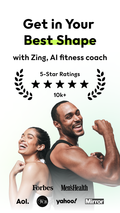 Zing AI: Home & Gym Workouts Screenshot