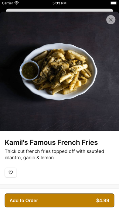 Kamils Restaurant Screenshot