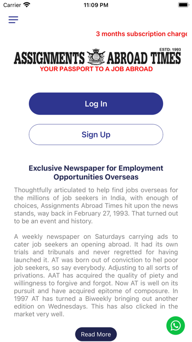 Assignments Abroad Times Screenshot