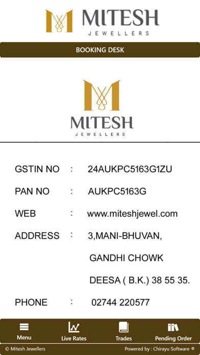 Mitesh Jewellers Screenshot