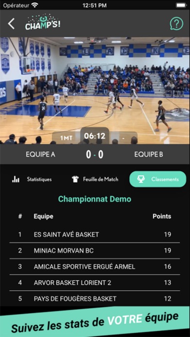 Champ'S - Live sport amateur Screenshot