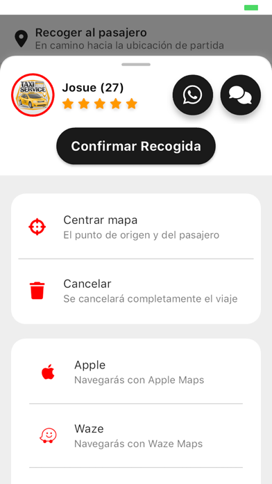 TaxiService - Conductor Screenshot