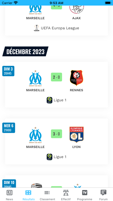 Screenshot #3 pour Foot Marseille