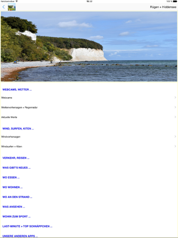 Rügen  Hiddensee Urlaubs App