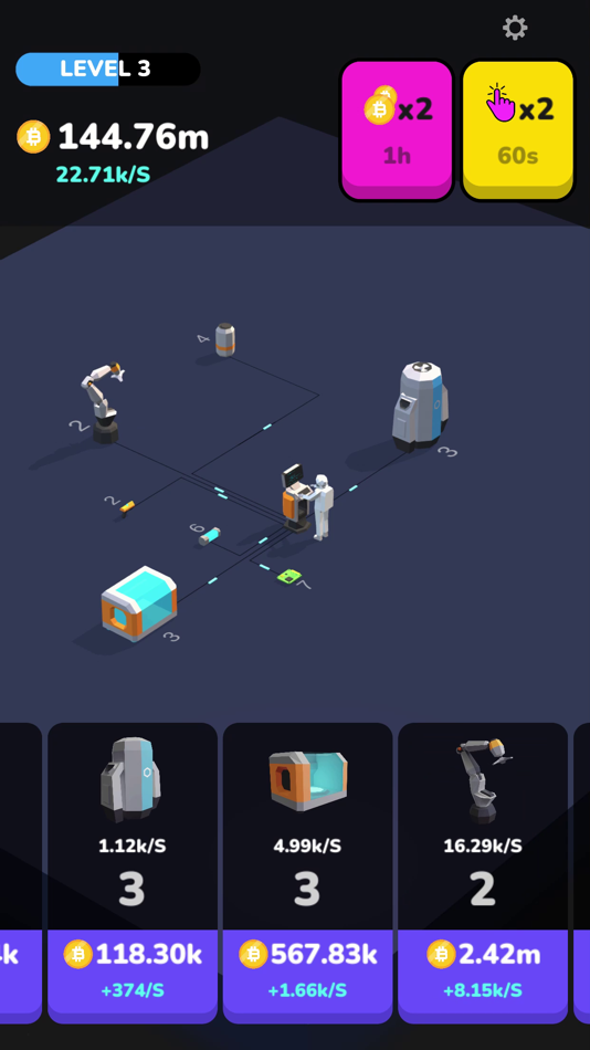 #3. Bitcoin Miner (iOS) Podle: Mangoverse