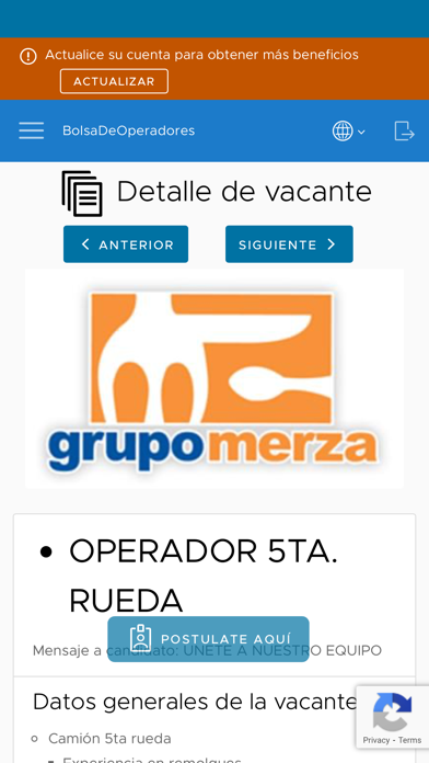 BolsaDeOperadores Screenshot