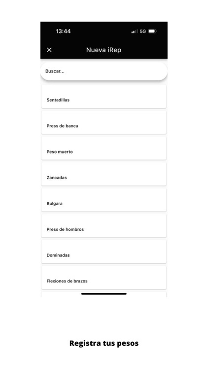 iReps, diario de entrenamiento