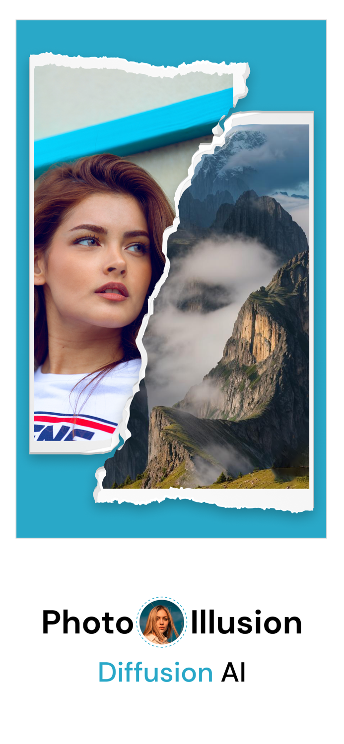 Photo Illusion Hidden Face AI