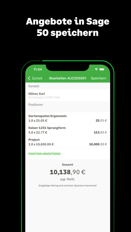 Sage 50 Auftrag screenshot-7