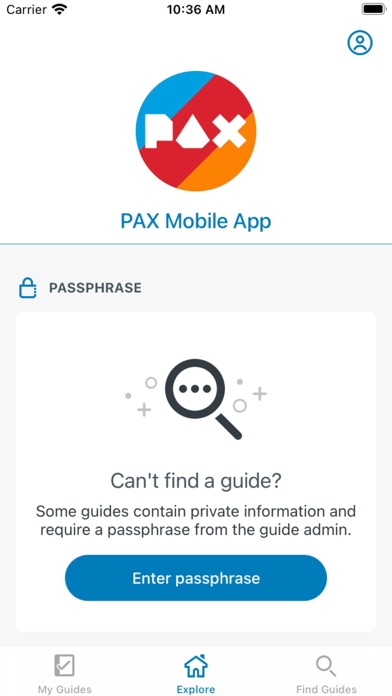 PAX Aus App Screenshot