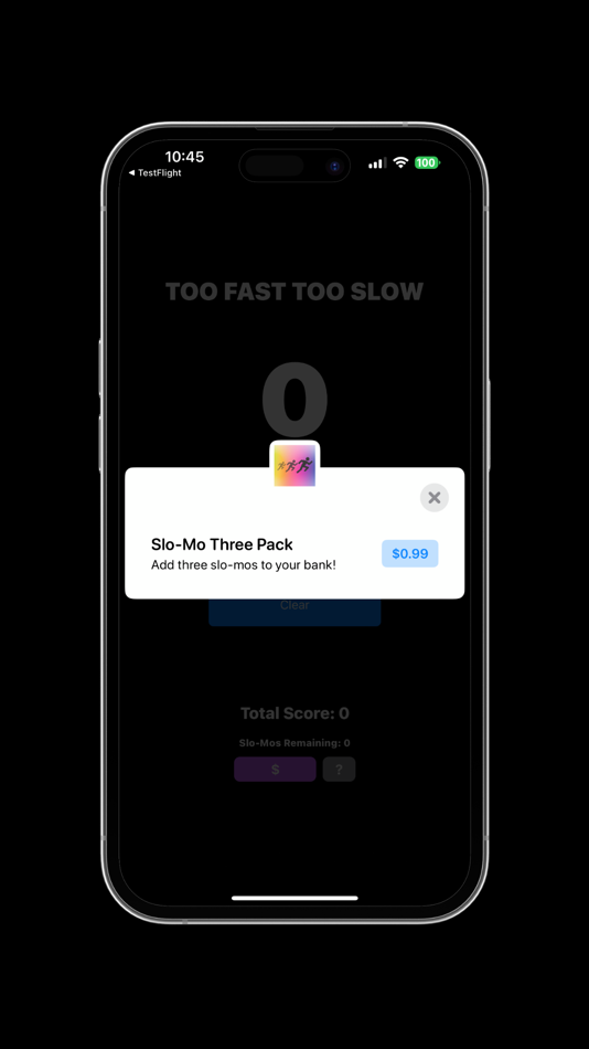 #2. Too Fast Too Slow (iOS) By: 1418 Technologies