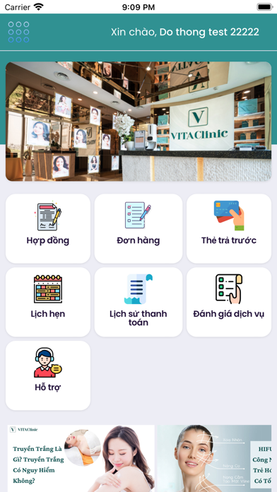 VITA Clinic Screenshot