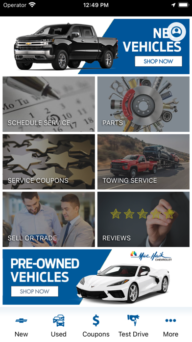 Mac Haik Chevrolet Screenshot