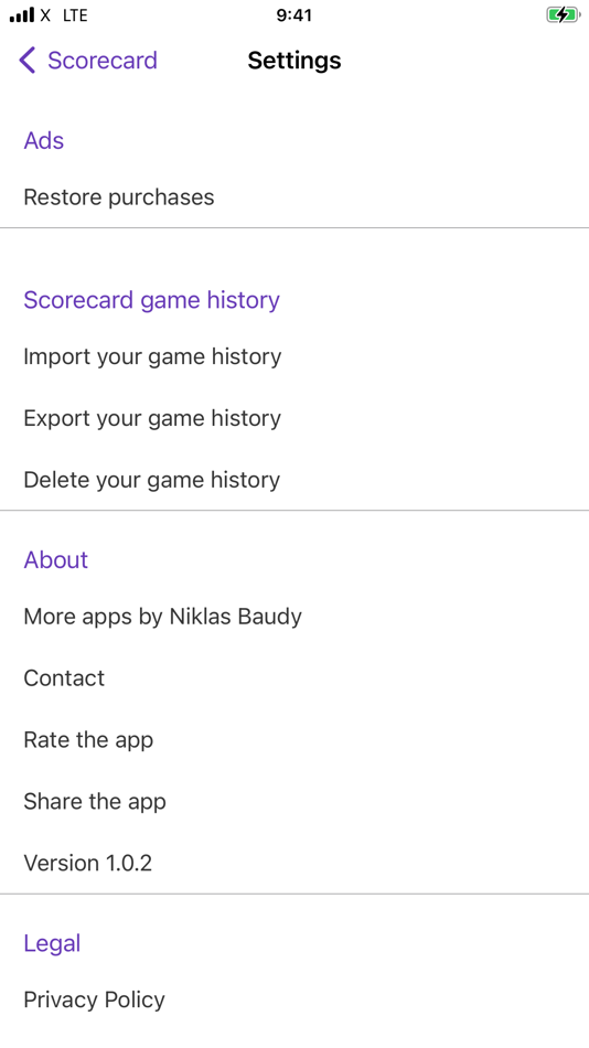 #8. Score Card your Score Counter (iOS) De: Niklas Baudy