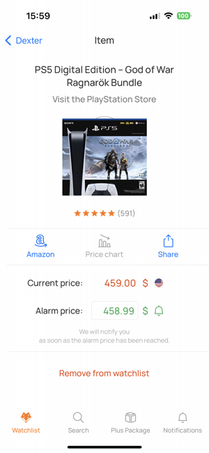 ‎Dexter Price Alert for Amazon Capture d'écran
