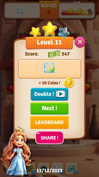 Kristin's Castle: Jewels Match Screenshot