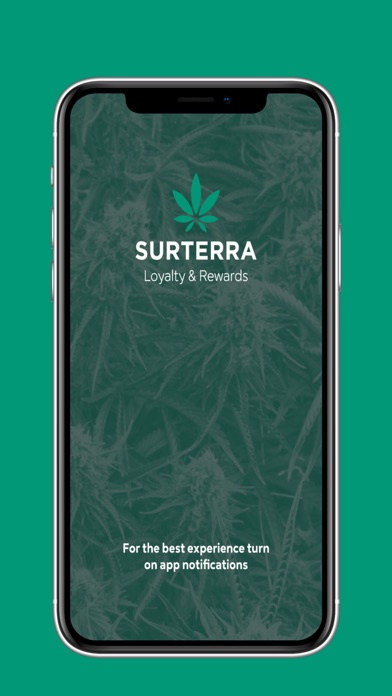 Surterra Wellness Loyalty Screenshot