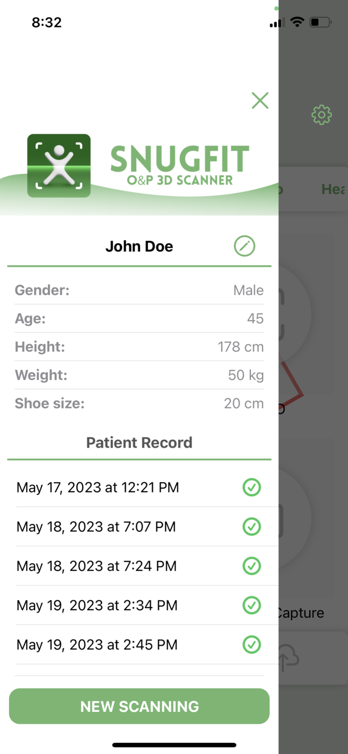 SnugFit OandP 3D Scanner