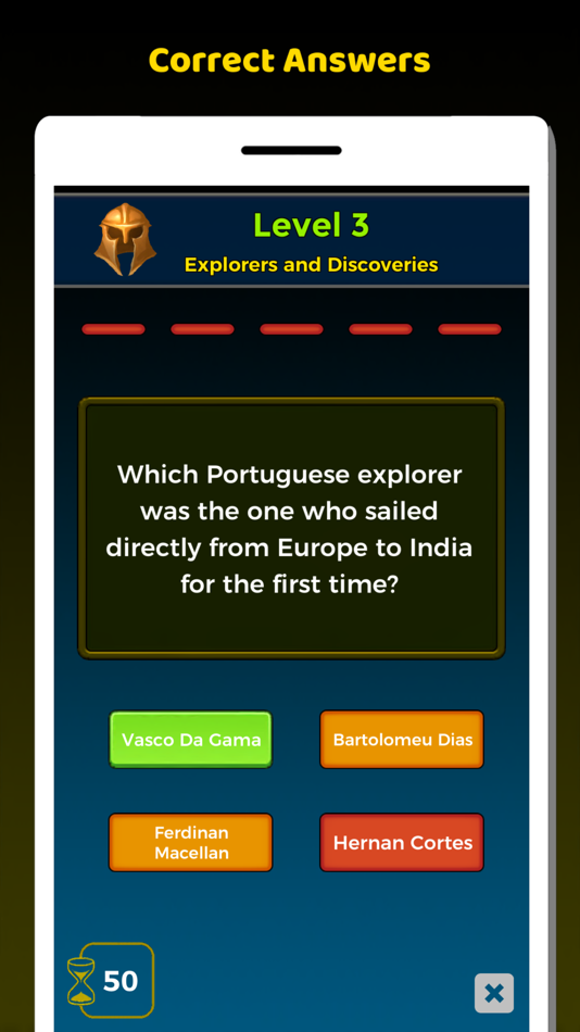 #2. History Quiz Game (iOS) 由: Sumeyye Gumus Uzun