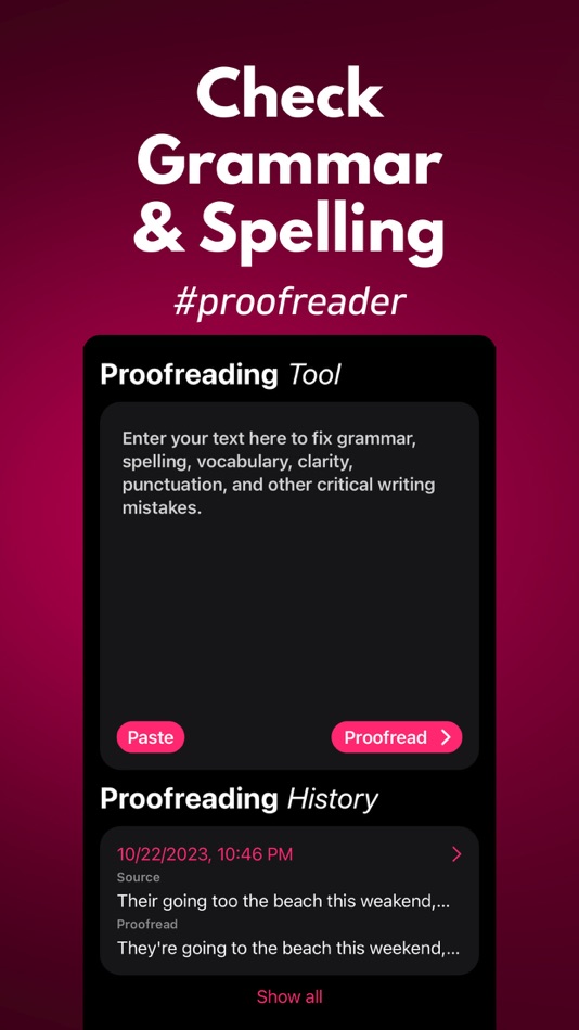 Proofreader: Grammar Check - 1.0.4 - (iOS)