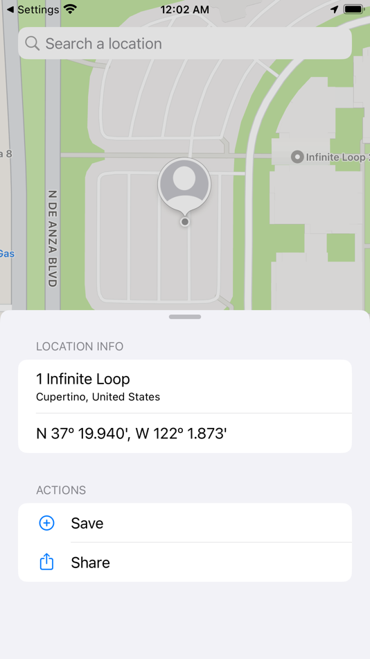#2. My Location Manager Lite (iOS) By: Gilbert Montane Pinto